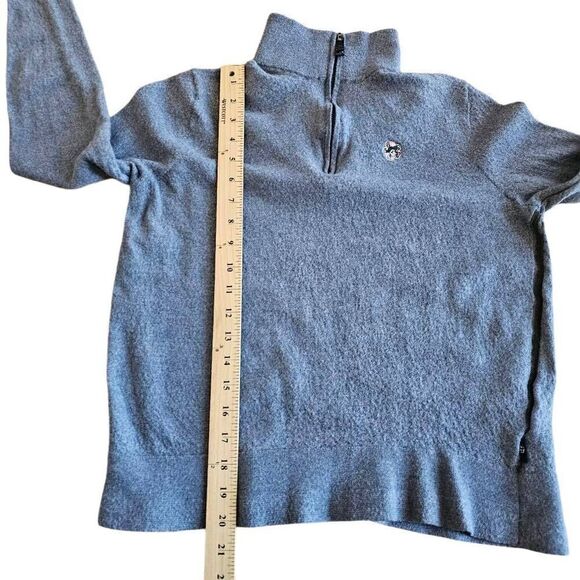 Ted baker mens Sz 6 gray fited merino wool half zip sweater - Picture 6 of 8